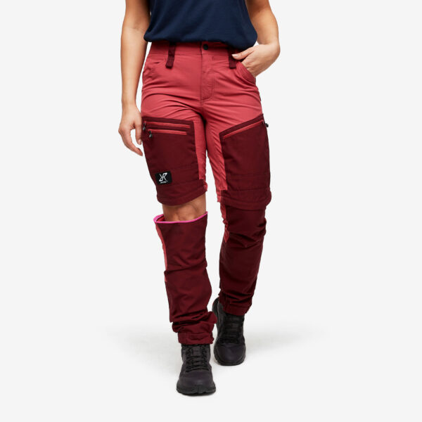 RVRC GP Pro Zip-off Pants Dame Earth Red