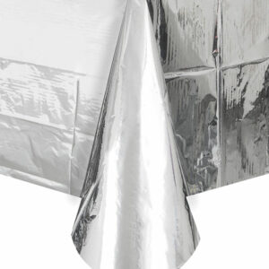 Sølvfarget Folieduk 137x274 cm