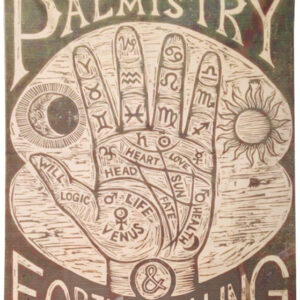 Palmistry Fortune Telling - Veggdekorasjon 100x75 cm