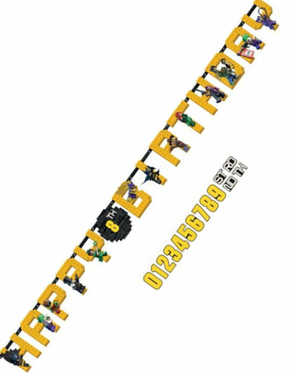 Happy Birthday Banner 3 meter - Lego Batman