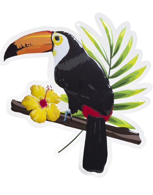 Veggdekorasjon 50x45 cm - Toucan