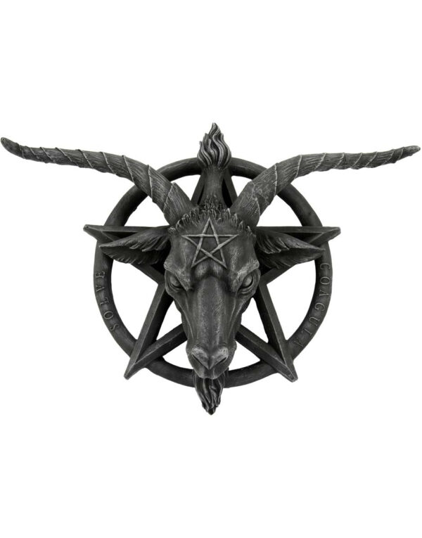 Baphomet Figur med Veggfeste 40 cm