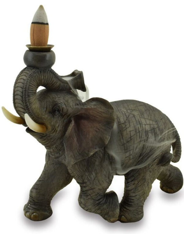 Elefant Backflow Røkelsesbrenner 18 cm