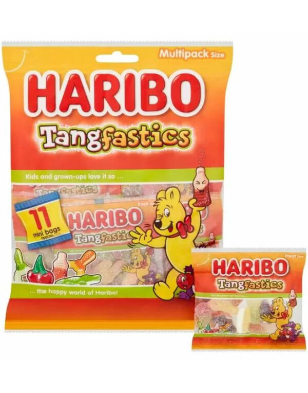 11 stk Haribo Tangfastics Minis i Pose - Tangfastics Multipack 176 gram