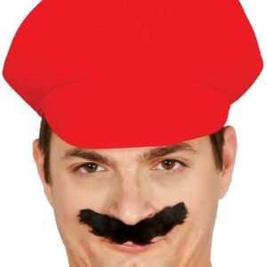 Rød Mario Inspirert Hatt