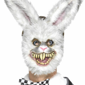 Scary White Rabbit Maske