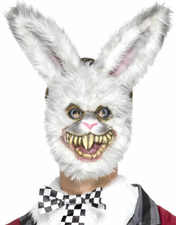 Scary White Rabbit Maske