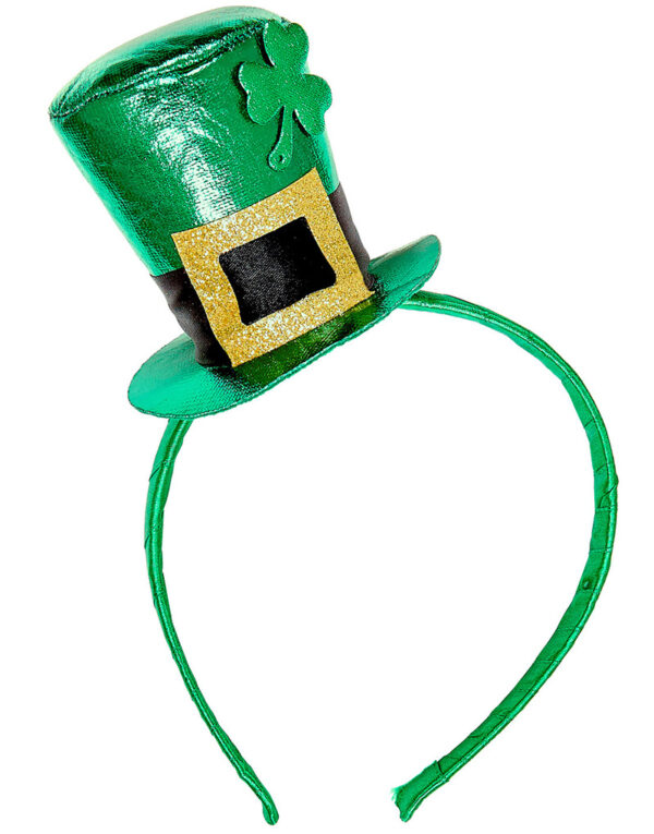 Grønn St. Patricks Mini Flosshatt