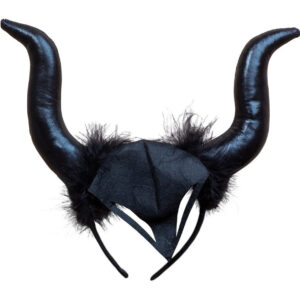 Malificent Inspirert Horn med Fuskepels