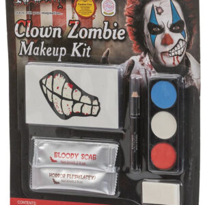 Zombie Klovne Makeup - 3 Farger