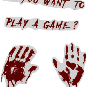 Do You Want to Play a Game? - Blodige klistremerker