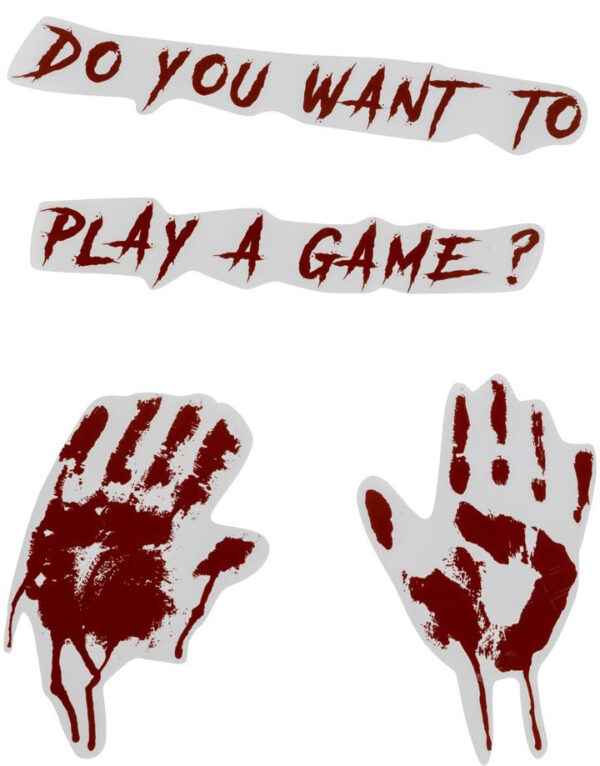 Do You Want to Play a Game? - Blodige klistremerker