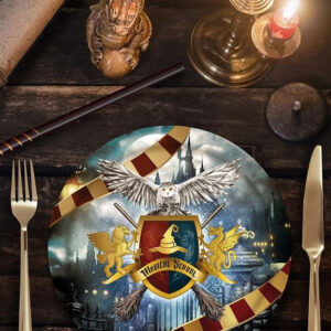 6 stk Harry Potter Inspirerte Tallerkener - 23 cm - Magical School