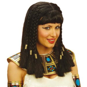 Kleopatra/Egyptisk Prinsesse Parykk - Svart