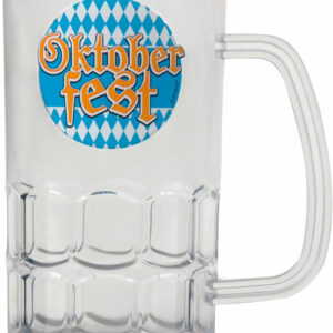 Gjennomsiktig Oktoberfest Ølglass i Plast 14 cm