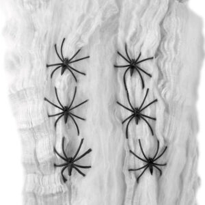 Spindelvev med 6 Edderkopper 220 gram