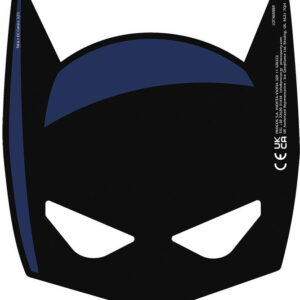 6 stk Batman Pappmasker med Strikk