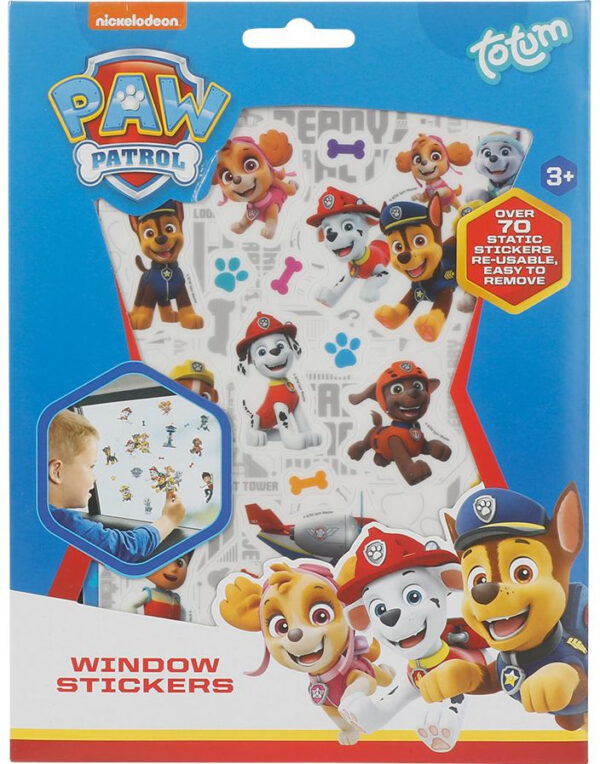 70+ stk Paw Patrol Vindusklistremerker