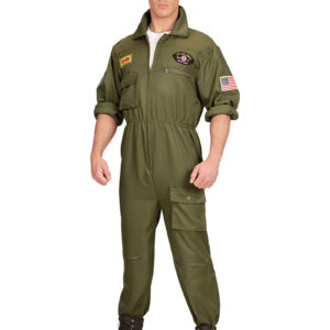 Top Gun Inspirert Jumpsuit Herrekostyme