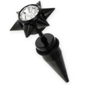 Star Spike - Svart Fake Piercing