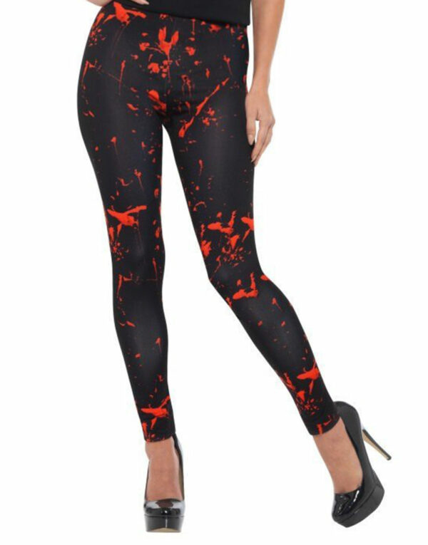 Svarte Blodige Leggings