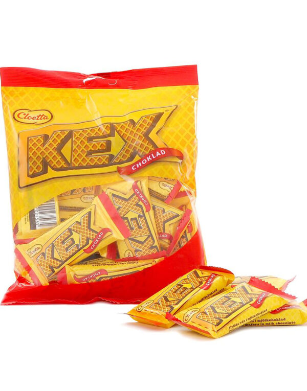 Pose med Cloetta KEX Mini Sjokoladeplater 156 gram