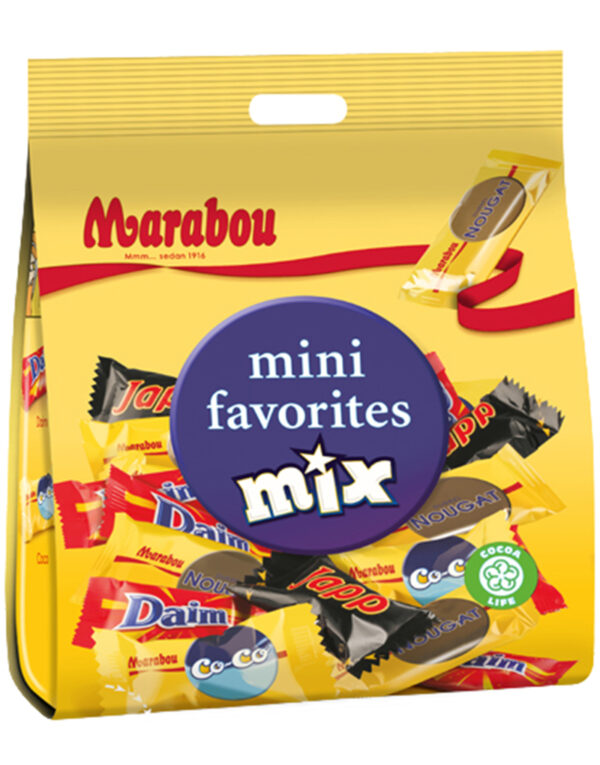 Marabou Mini Favorites Mix med Forskjellige Sjokoladebiter 188 gram