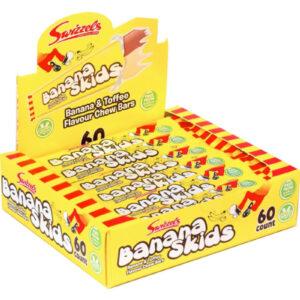 60 stk Swizzels Banana Skids 1kg - Hel eske