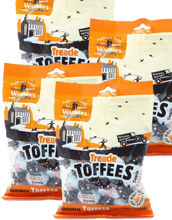 12 poser Walkers Treacle (sirup) Toffees av 150 gram - Hel eske