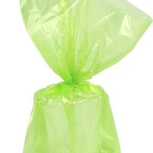 30 stk Limegrønne Godteposer i Plast