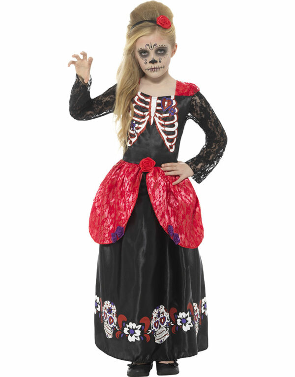 Day of the Dead Barnekostyme til Jente