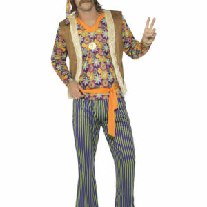 60-talls Hippie Herrekostyme 5 Deler