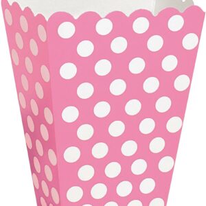 8 stk Polka Dots Beger i Rosa og Hvit