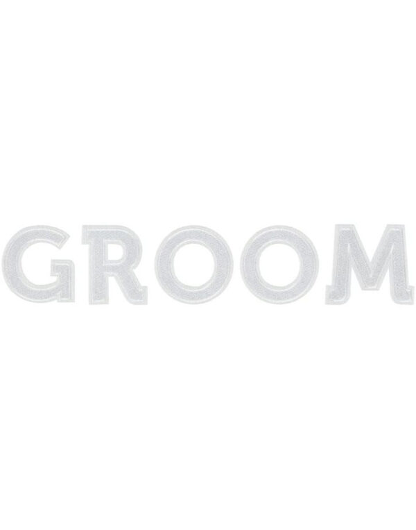 GROOM Hvit Patch