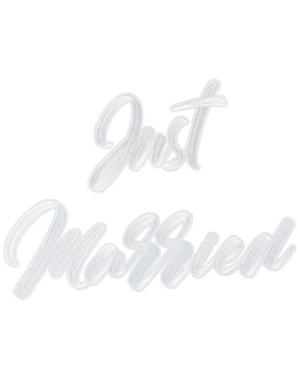 JUST MARRIED Hvit Patch