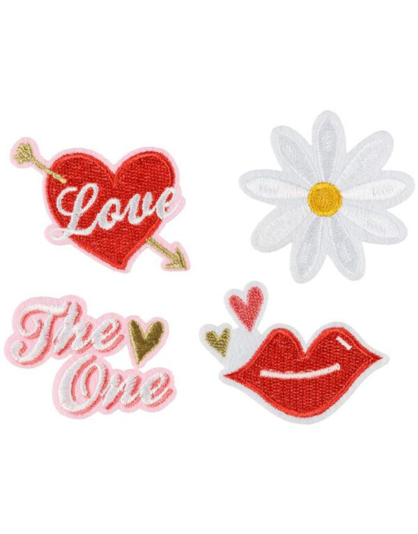 4 stk. Kiss Me - Patches