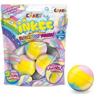 Craze Inkee Rainbow Bath Bomb Pack! - Marshmallow Aroma