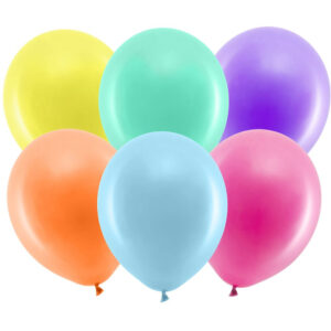 10 stk 30 cm - Pastellfargede Ballonger