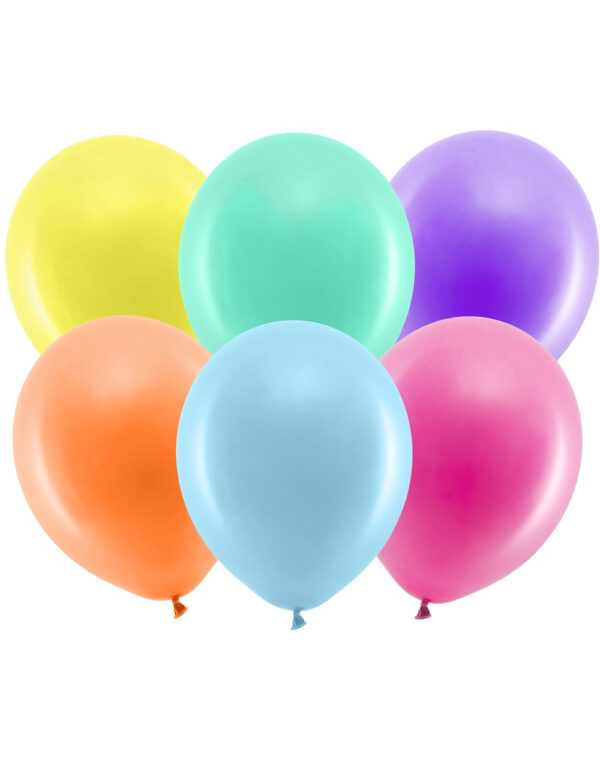 10 stk 30 cm - Pastellfargede Ballonger