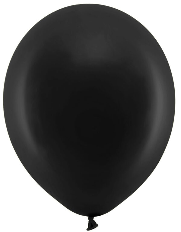 10 stk 30 cm - Svart Pastellfargede Ballonger