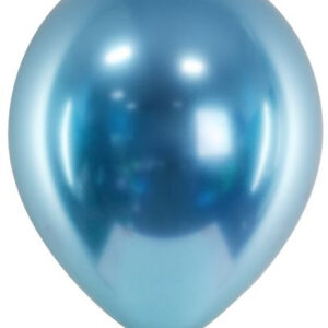 10 stk 30 cm - Blå Glossy Mirror Ballonger