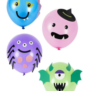 8 stk Monsterballonger med Ballongpynt