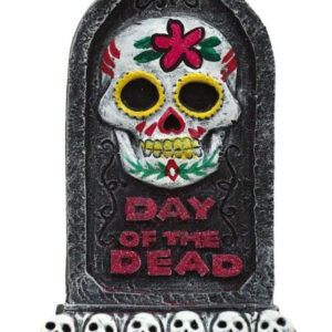 Halloween/Day of the Dead Liten Gravstein Dekorasjon 9x14 cm