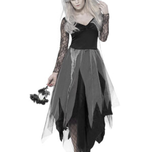 Vampyr/Gotisk/Heks - Multi Svart Kostymekjole