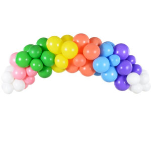 Flerfarget Ballong Buesett 2 Meter - 61 Deler