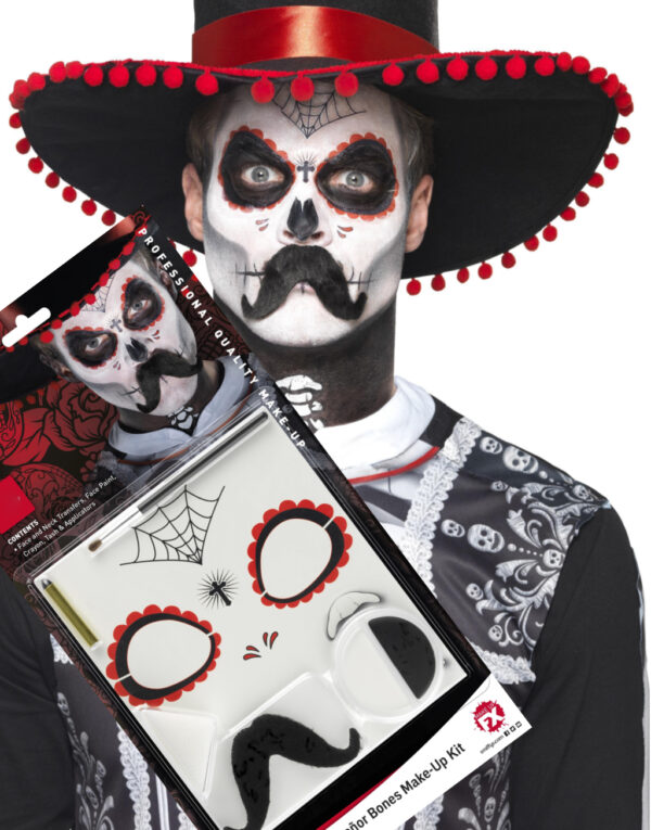 Senor Mustache - Day of The Dead Sminkesett