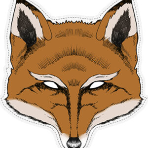 Woodland Fox - 26x28 cm Pappmaske