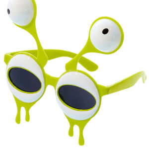 Grønne Alienbriller med Øyne