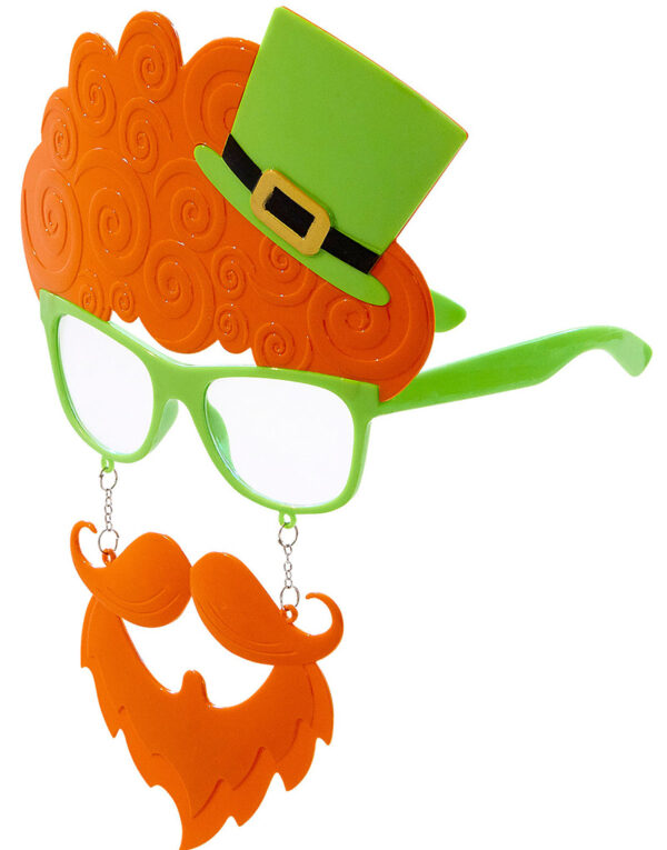 St. Patricks Day Morobriller med Hatt og Skjegg