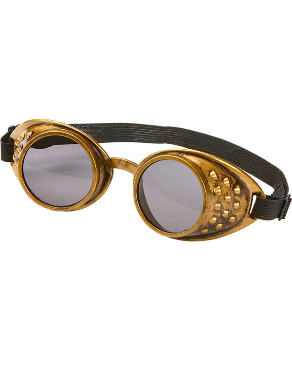 Bronsefarget Steampunk Goggles med Nagler